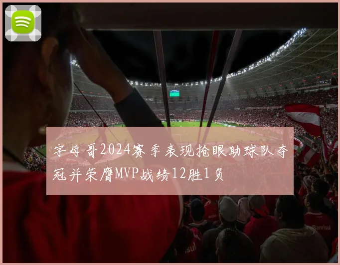 字母哥2024赛季表现抢眼助球队夺冠并荣膺MVP战绩12胜1负